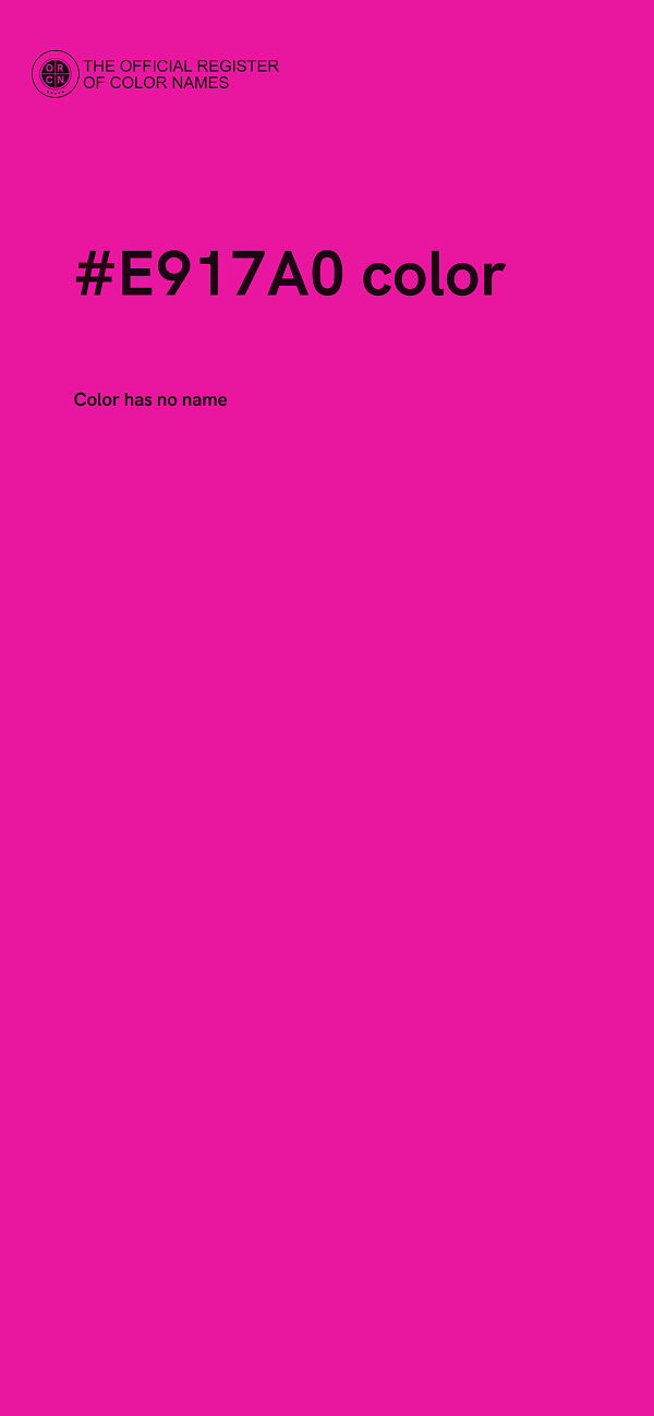#E917A0 color image