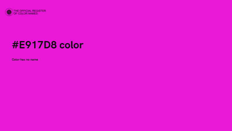 #E917D8 color image