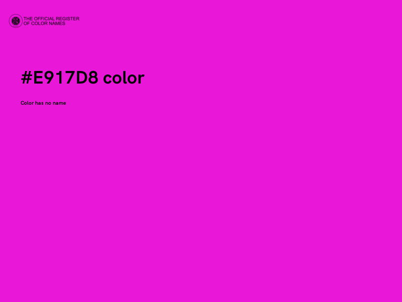 #E917D8 color image