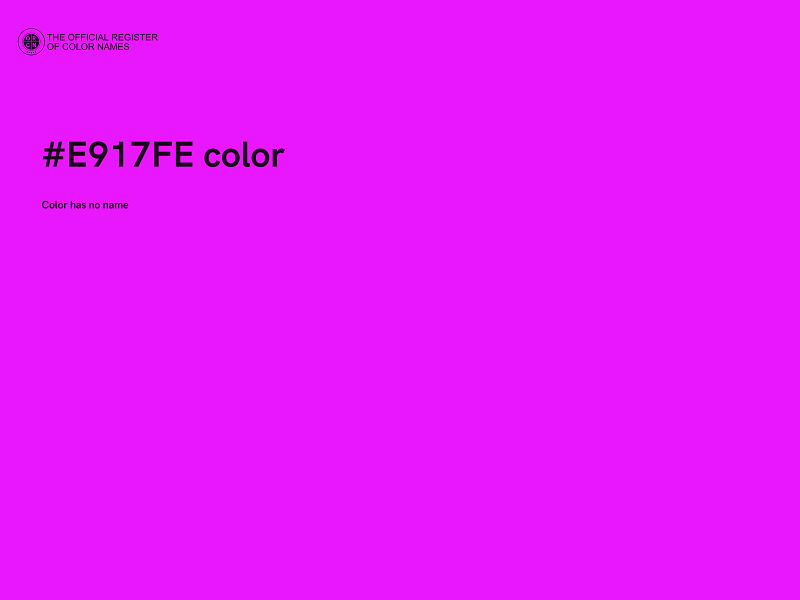 #E917FE color image