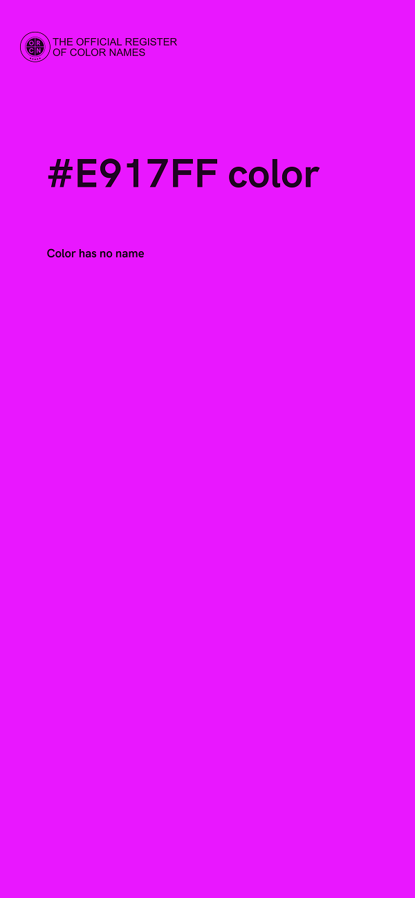 #E917FF color image