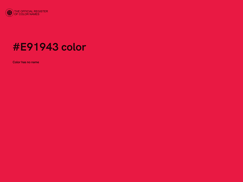 #E91943 color image