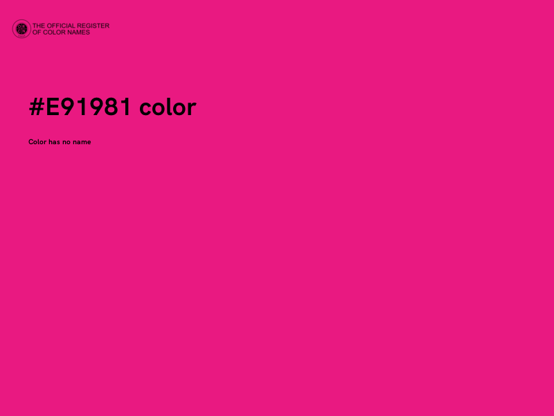 #E91981 color image