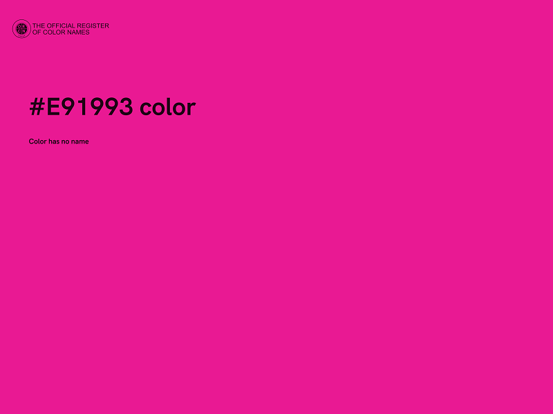 #E91993 color image