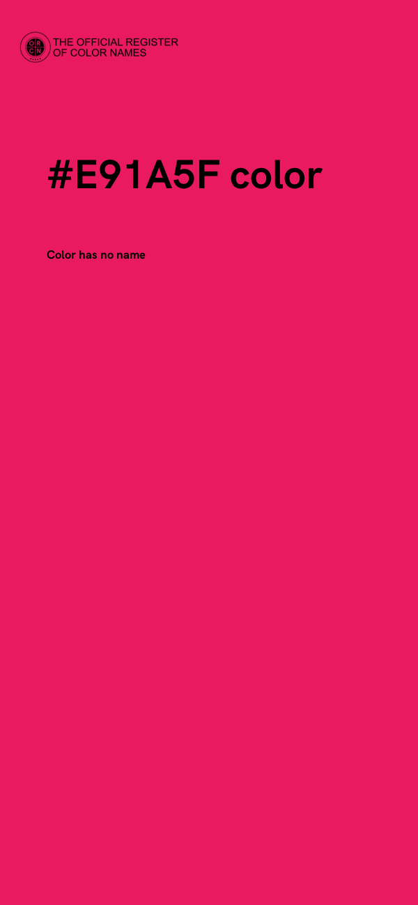 #E91A5F color image