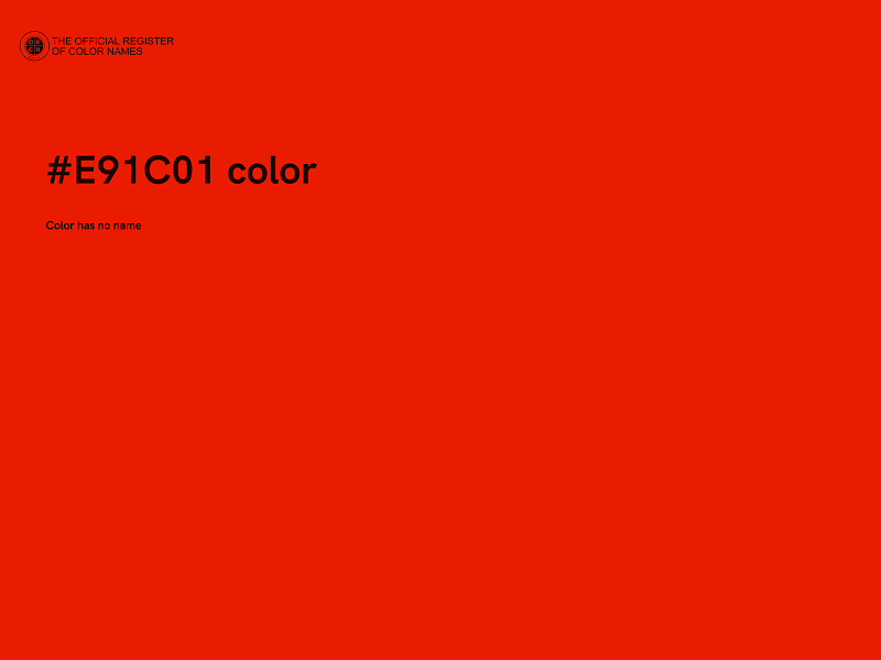 #E91C01 color image