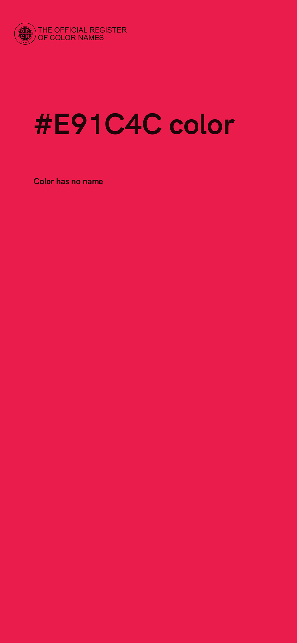 #E91C4C color image