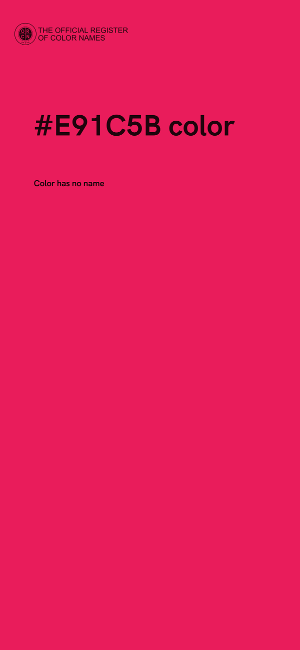 #E91C5B color image
