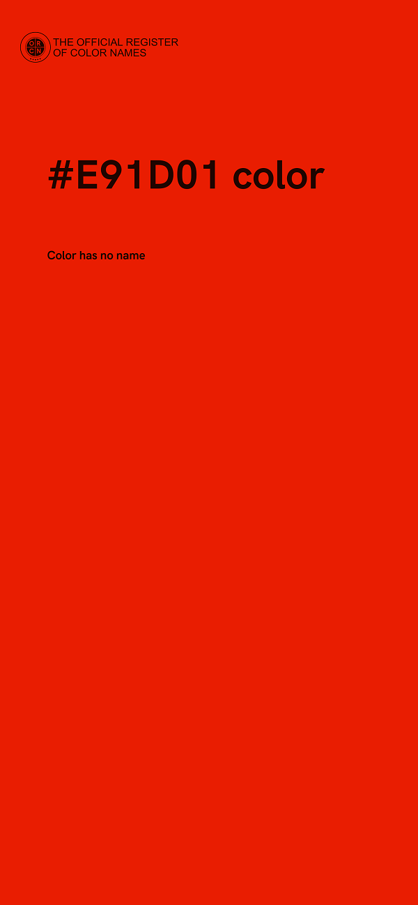 #E91D01 color image