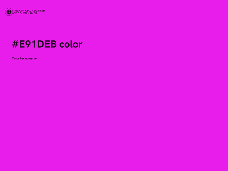 #E91DEB color image