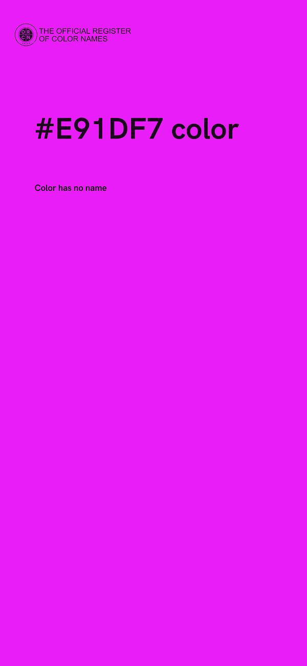 #E91DF7 color image