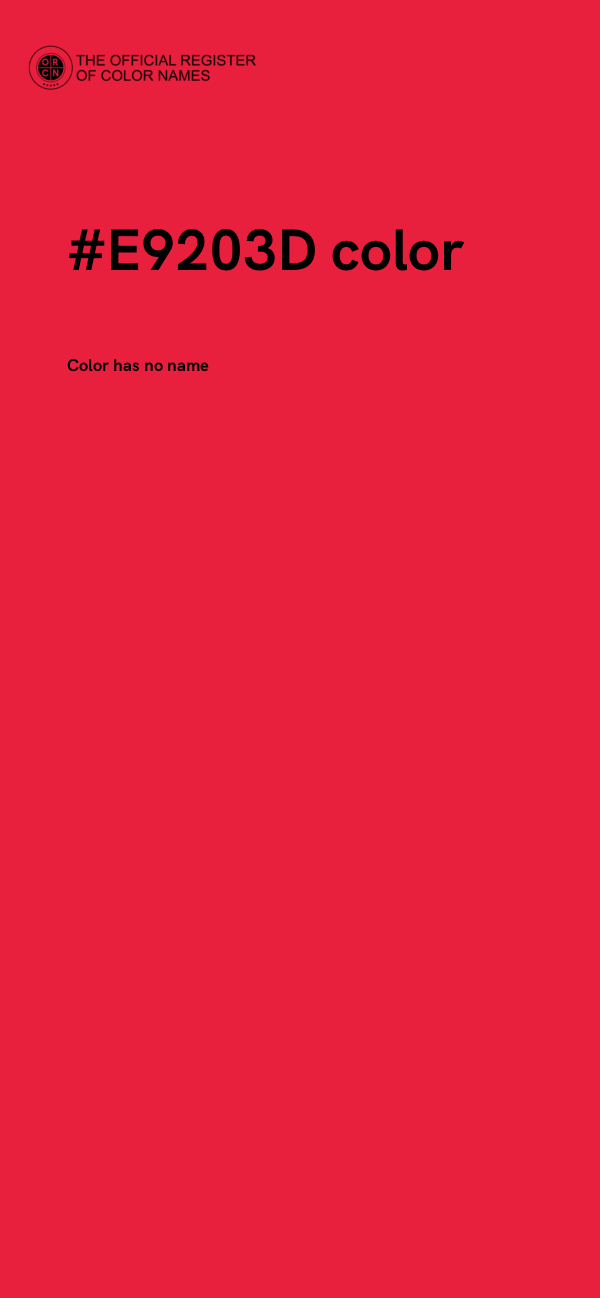 #E9203D color image