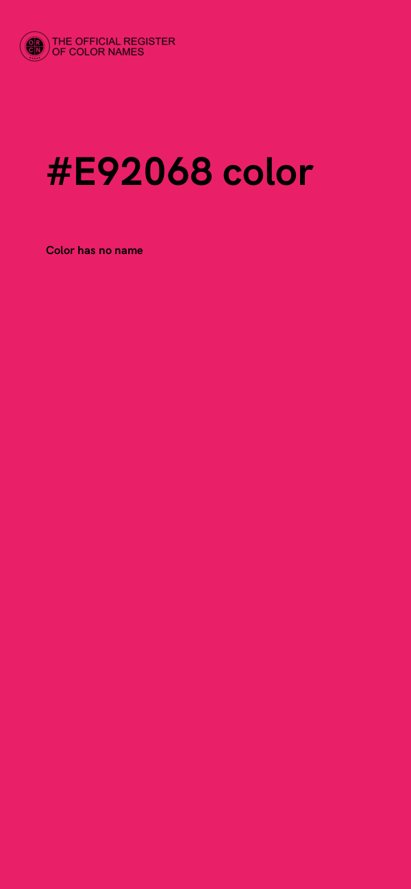 #E92068 color image