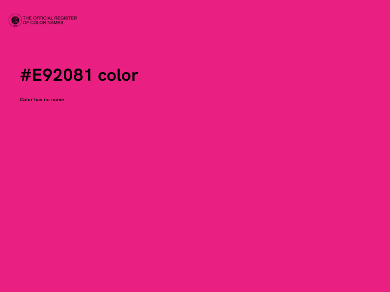 #E92081 color image