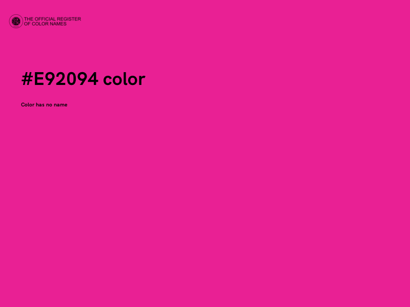 #E92094 color image
