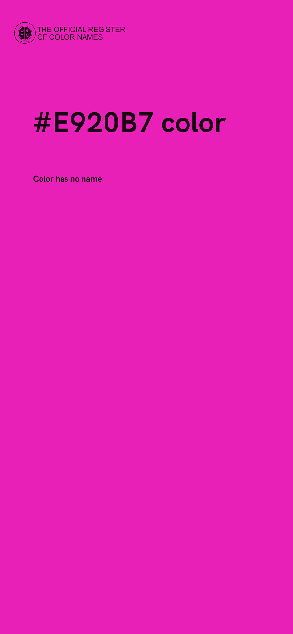 #E920B7 color image
