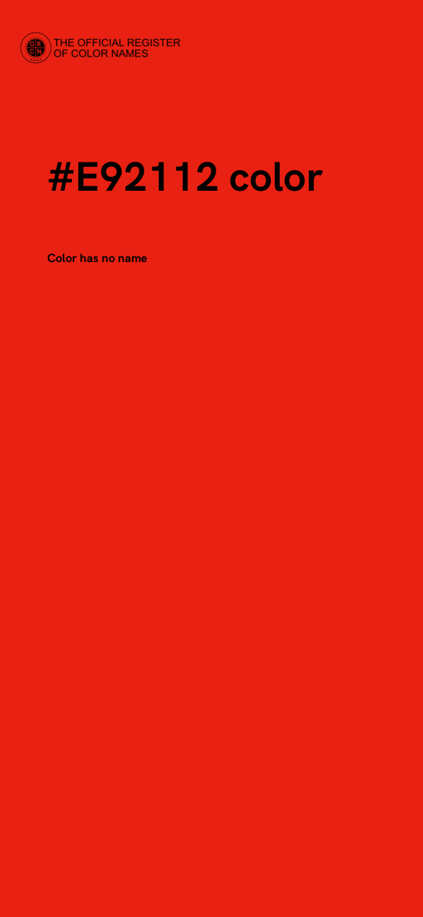 #E92112 color image