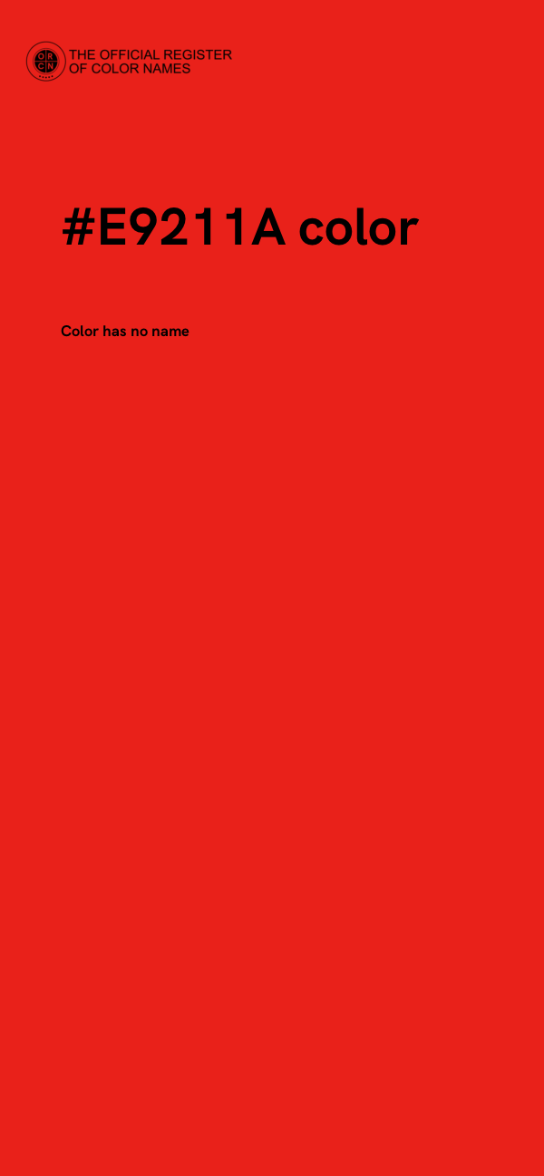 #E9211A color image