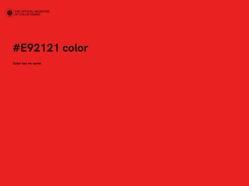 #E92121 color image