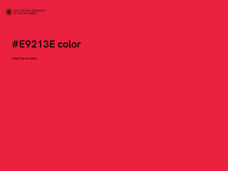 #E9213E color image