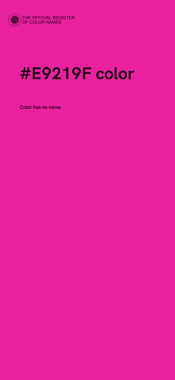 #E9219F color image