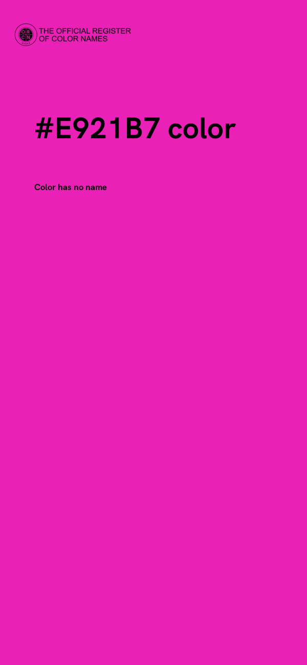 #E921B7 color image