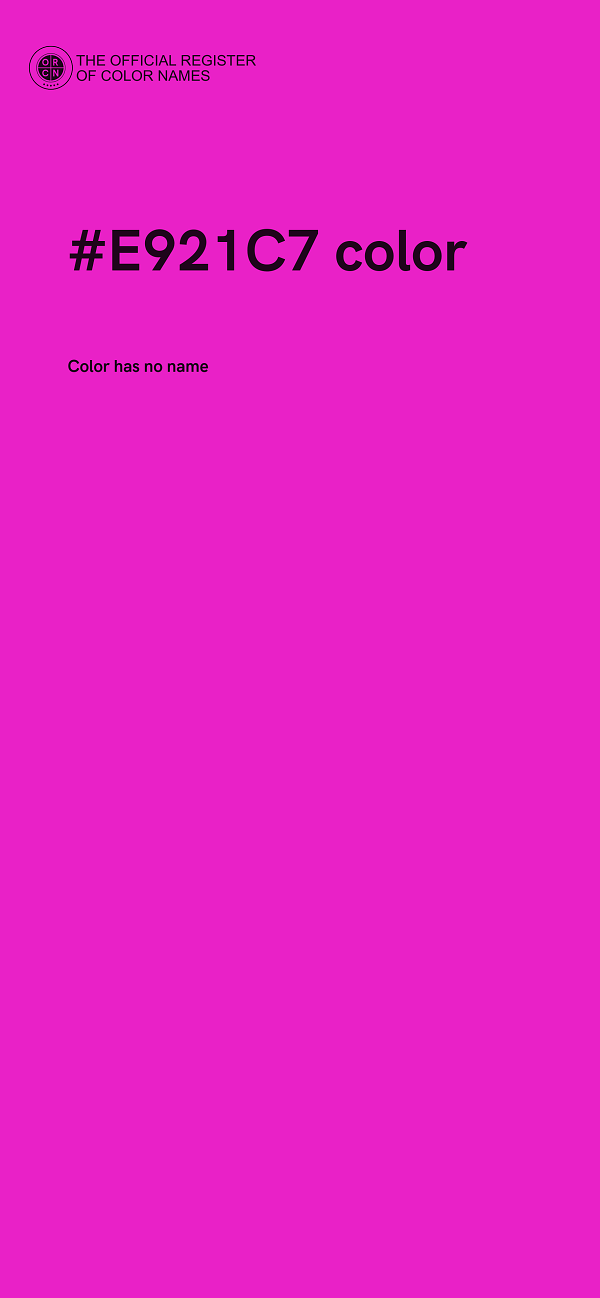 #E921C7 color image