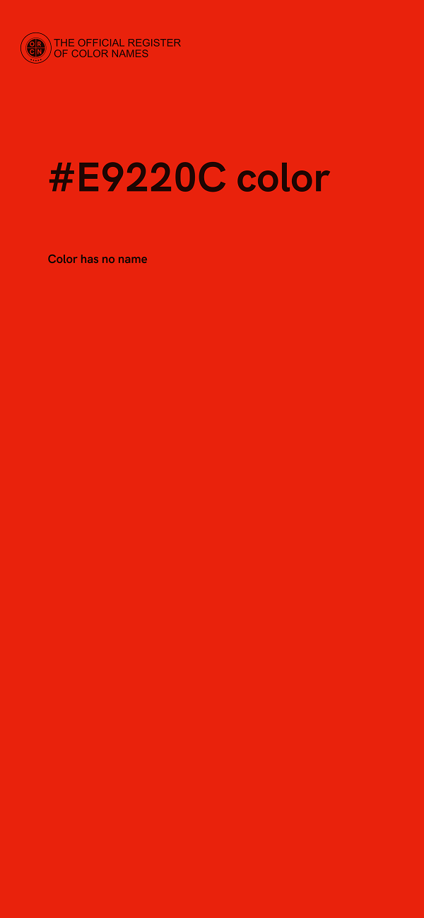 #E9220C color image