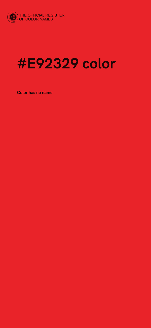 #E92329 color image