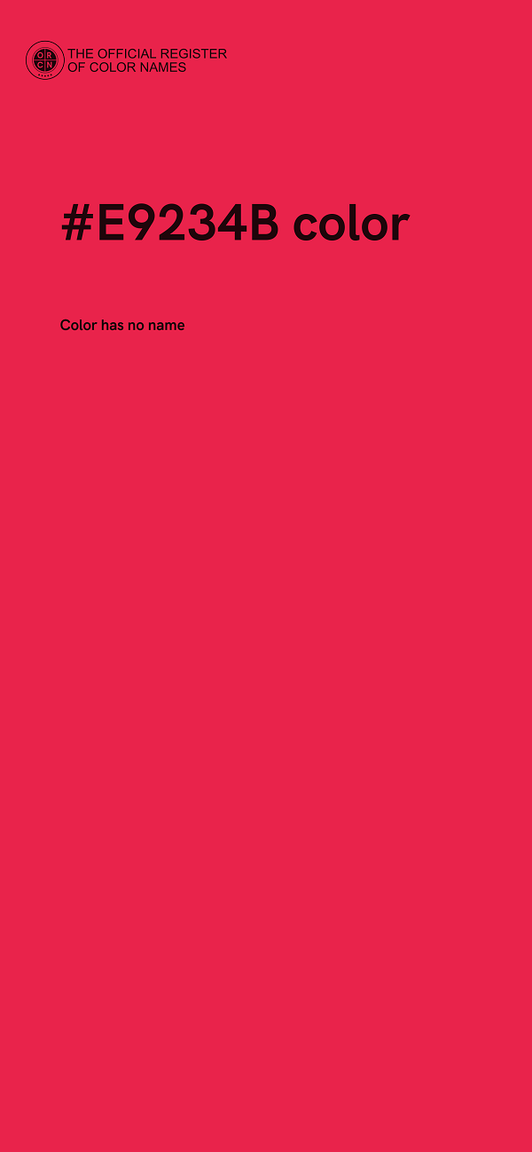 #E9234B color image