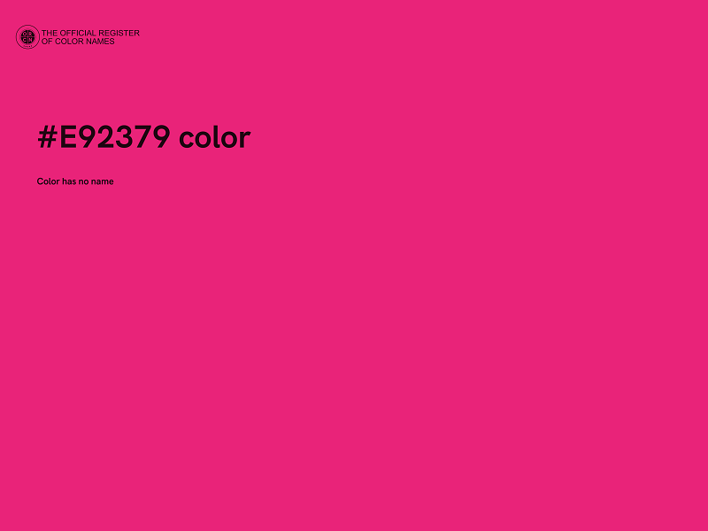 #E92379 color image