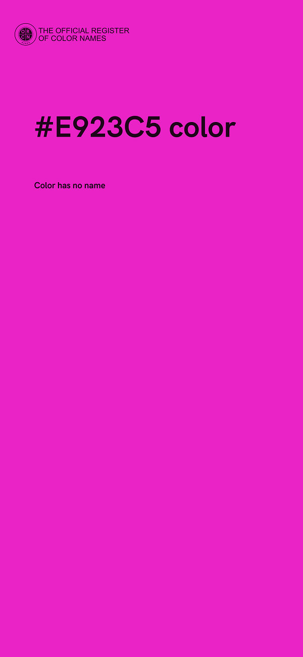 #E923C5 color image