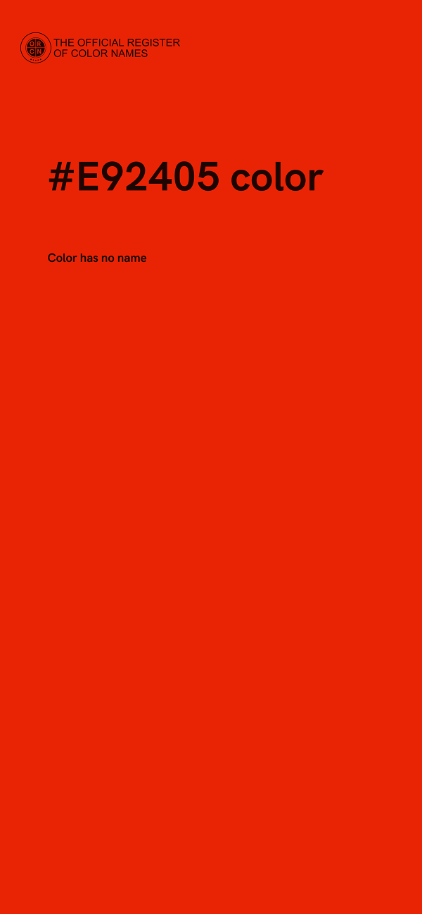 #E92405 color image