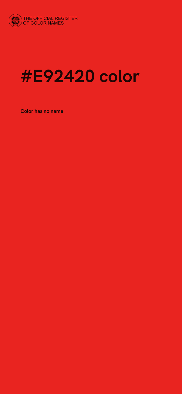 #E92420 color image