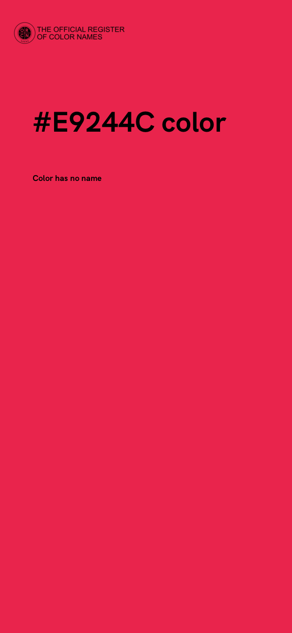 #E9244C color image