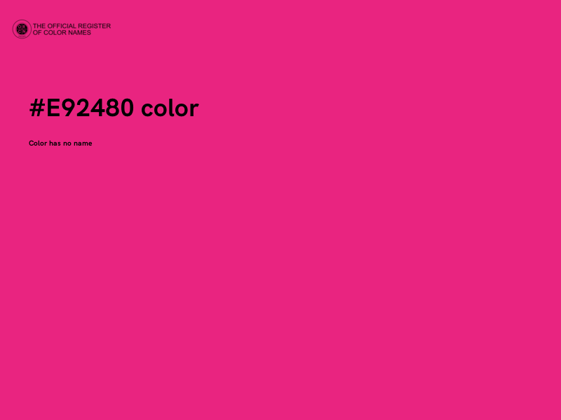 #E92480 color image