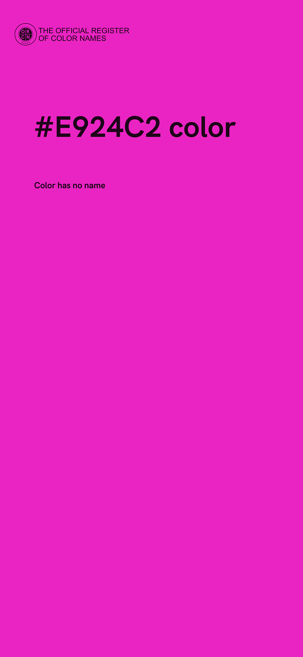 #E924C2 color image