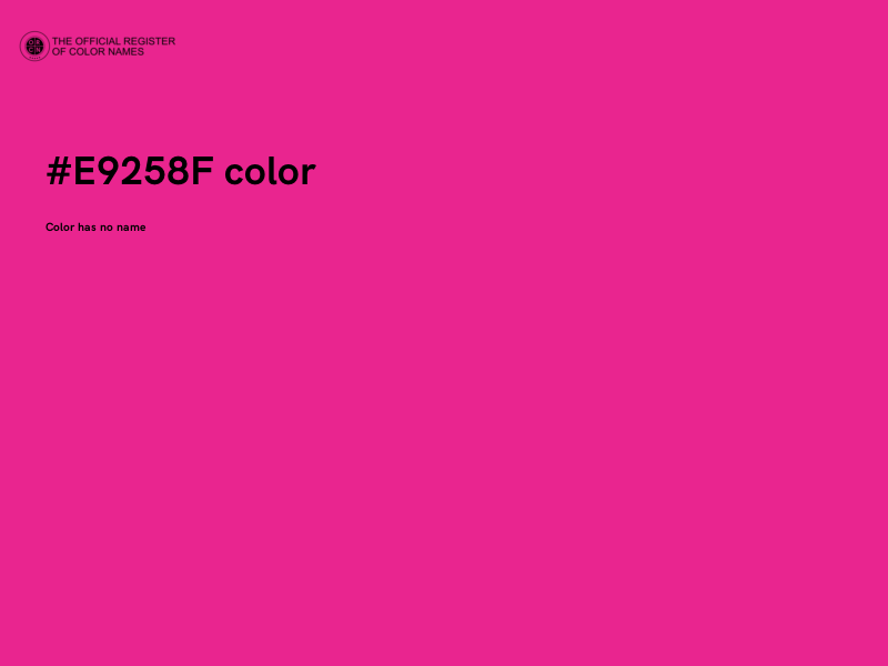 #E9258F color image