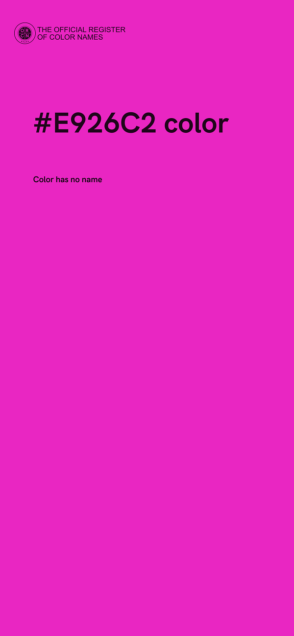 #E926C2 color image
