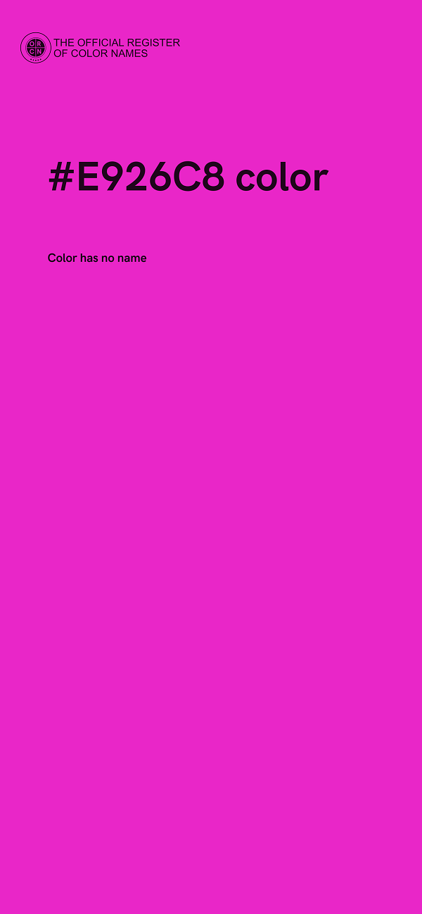 #E926C8 color image