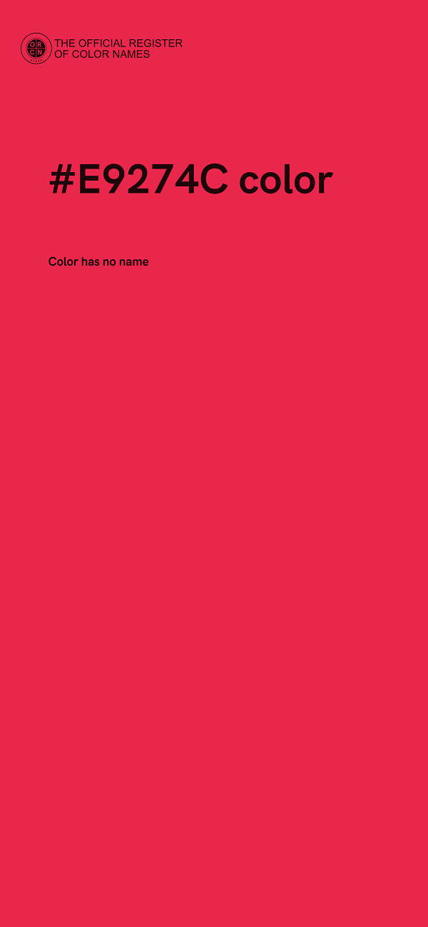 #E9274C color image