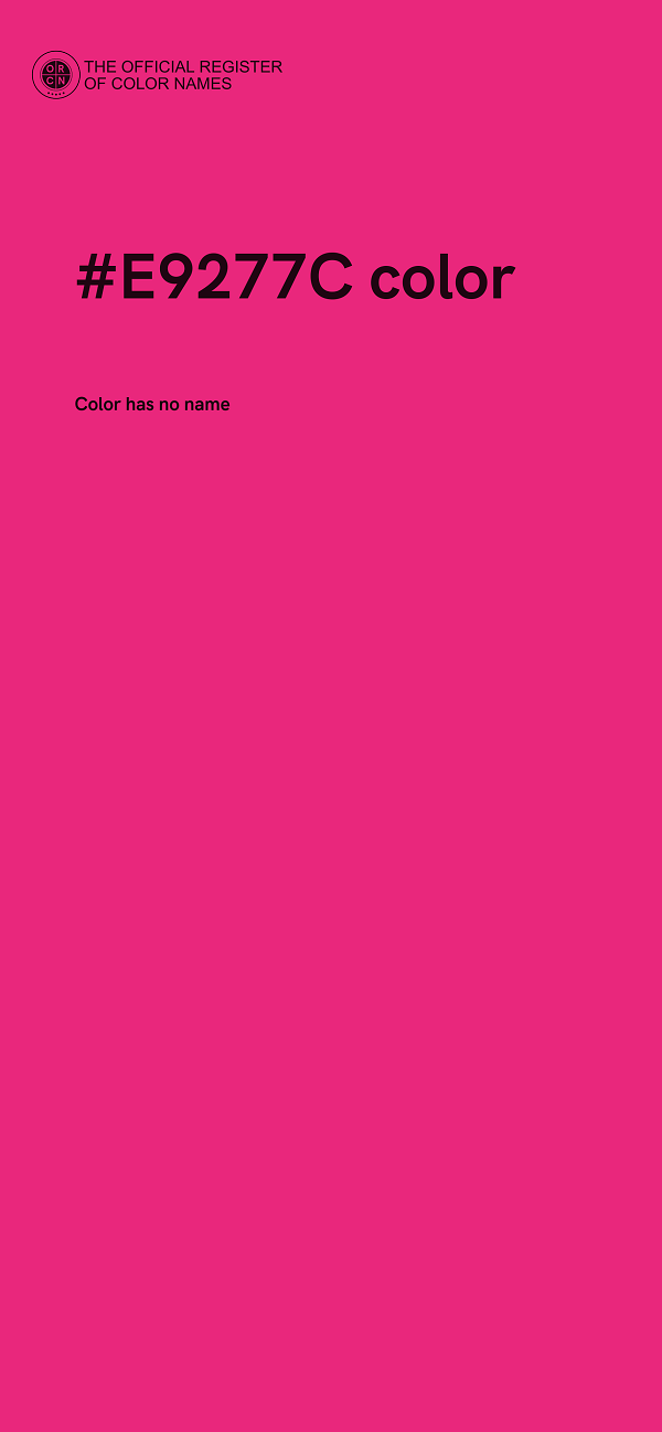 #E9277C color image