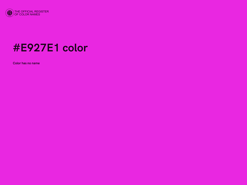 #E927E1 color image