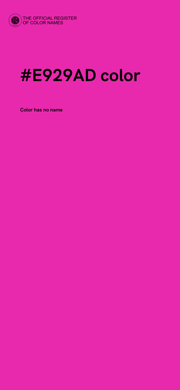 #E929AD color image