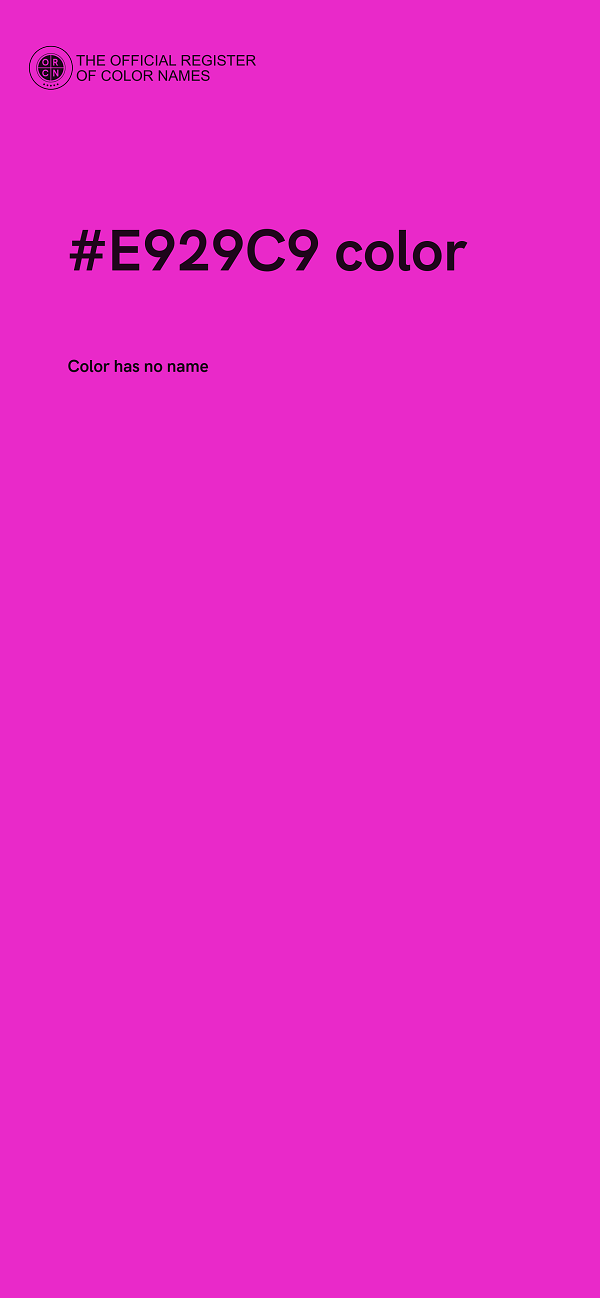 #E929C9 color image