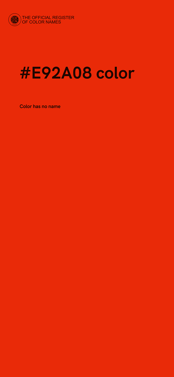 #E92A08 color image