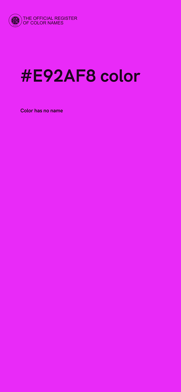 #E92AF8 color image
