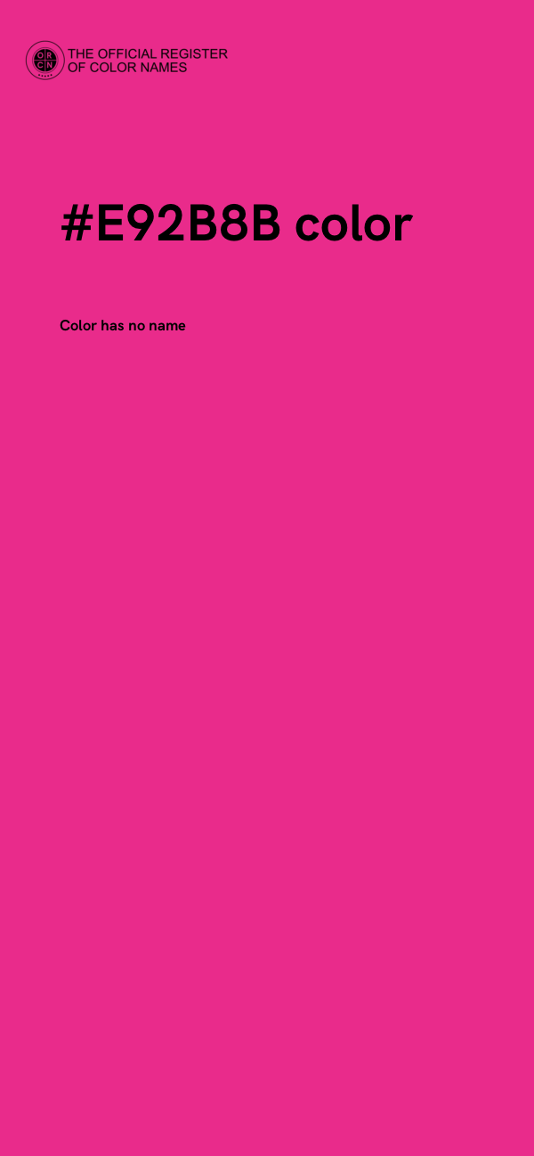 #E92B8B color image