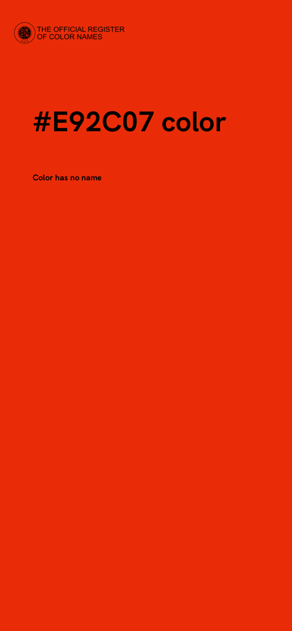 #E92C07 color image
