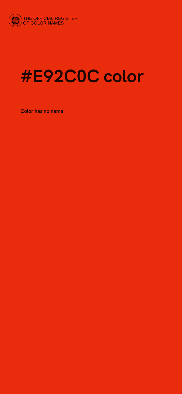 #E92C0C color image